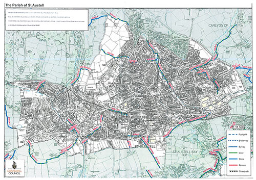 st austell footpaths map
