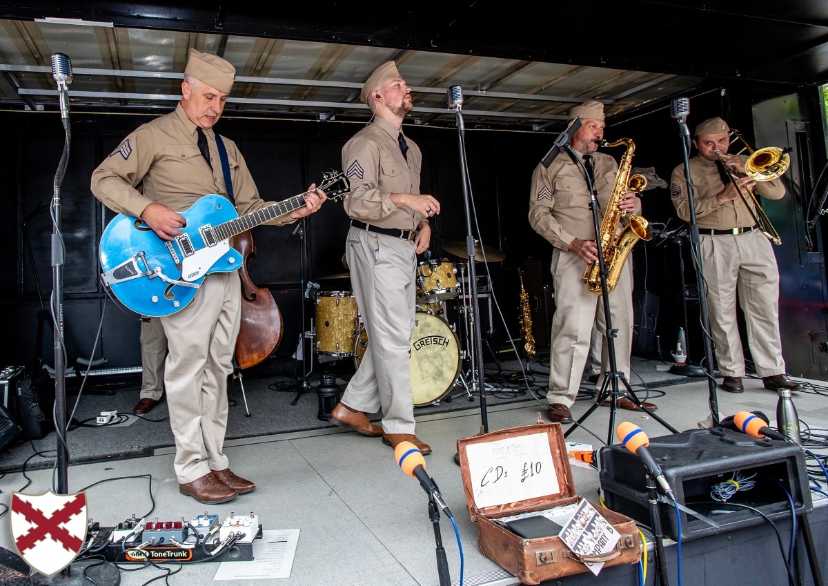 Company B perform at VJ Day 2025