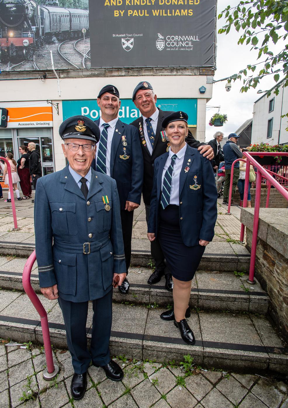 Members of the army pose