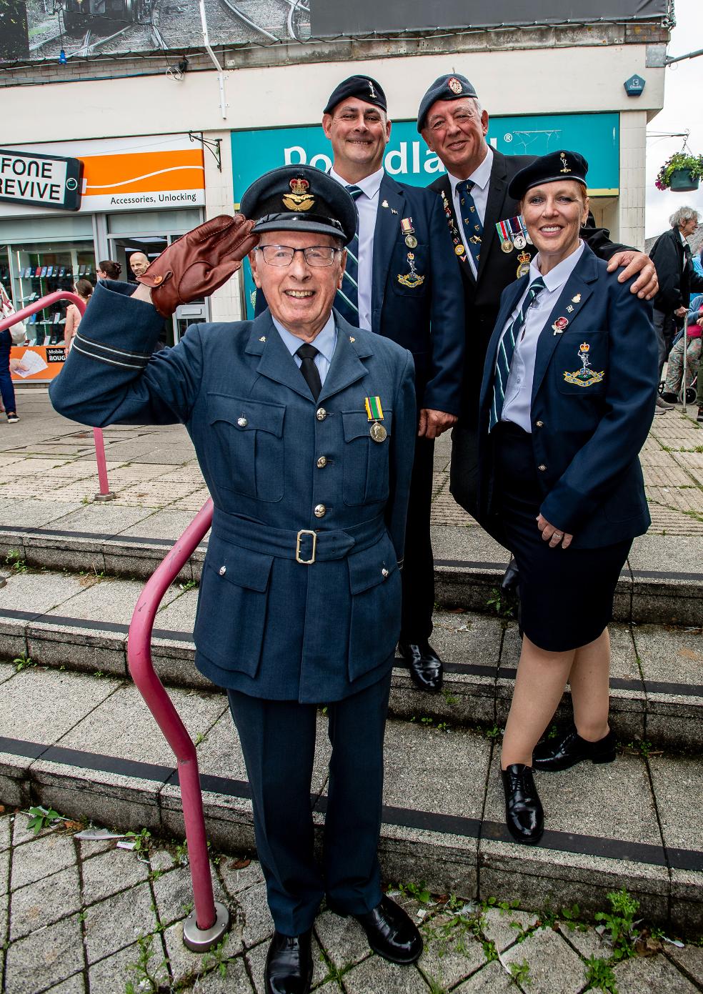 Members of the army pose