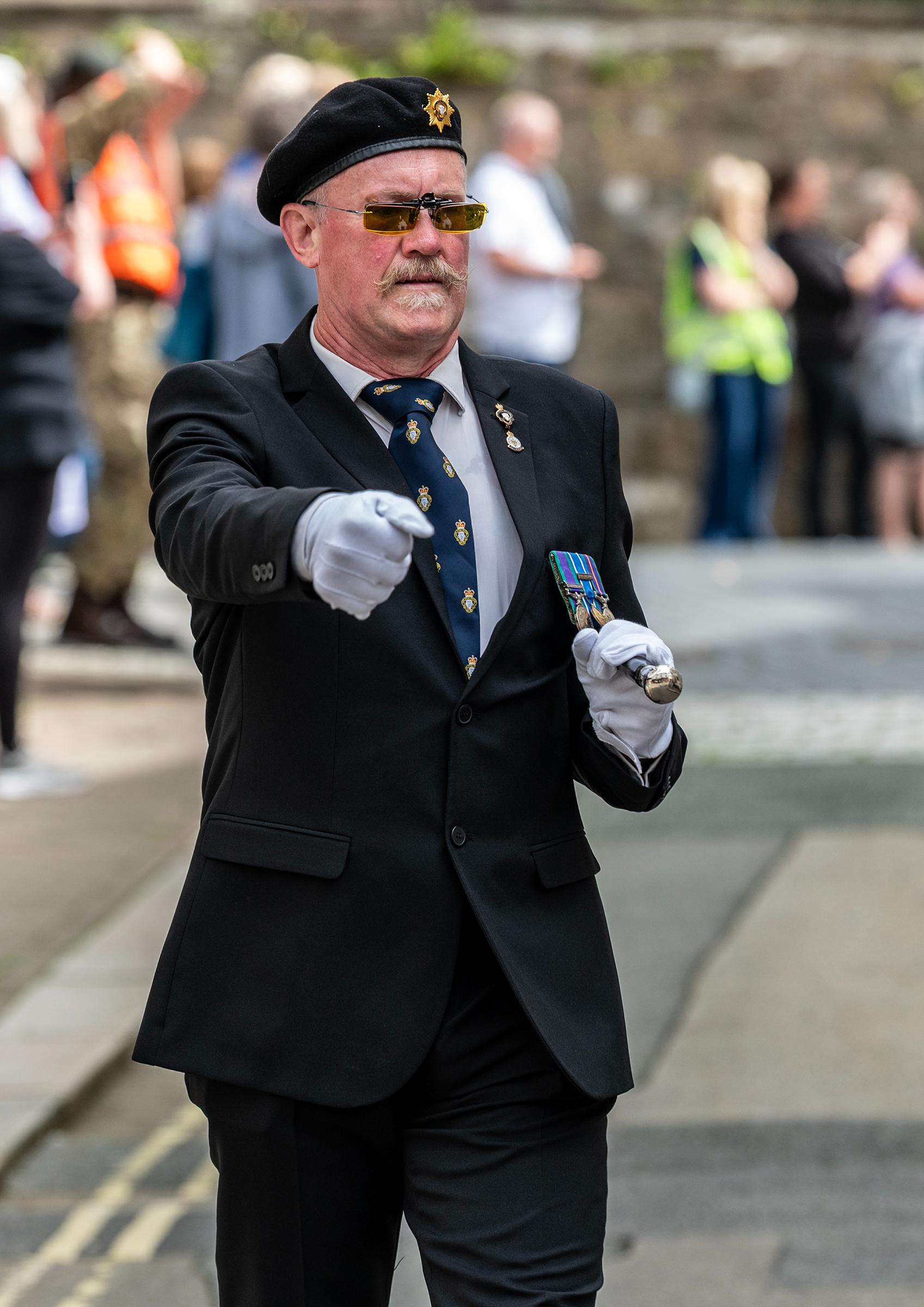 An older man in the parade