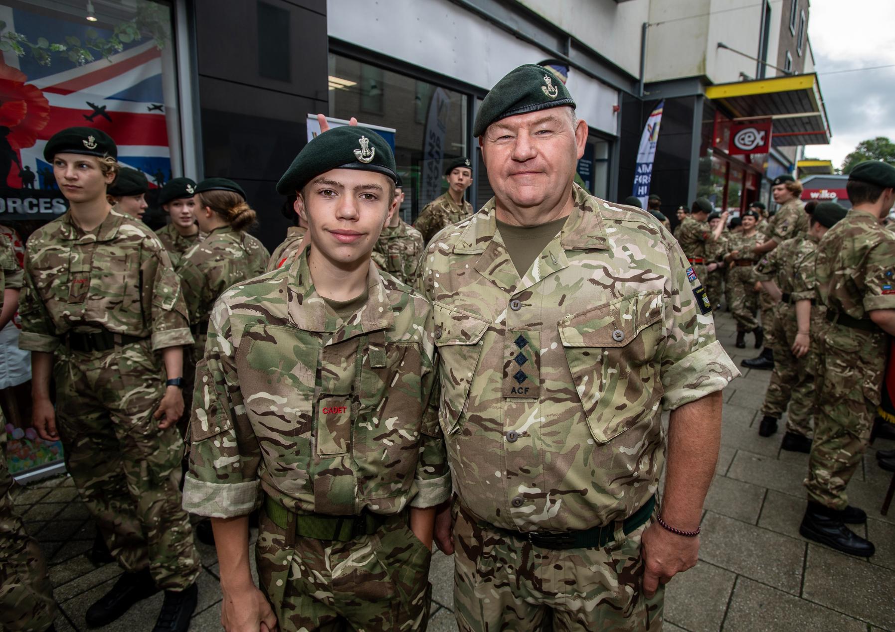 Members of the army pose