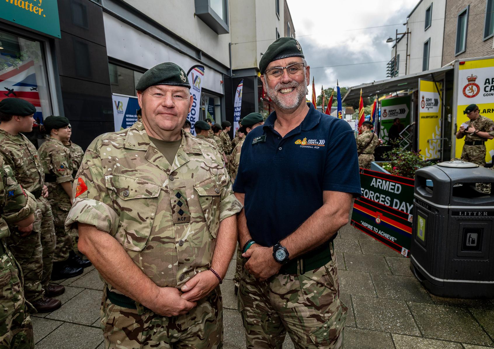 Members of the army pose