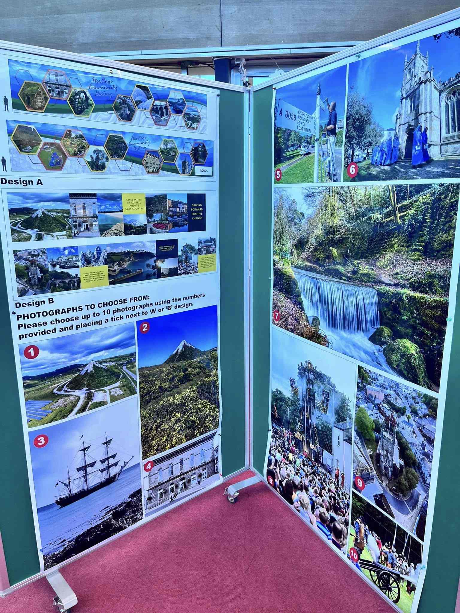 Pciture of the information avaliable at the banner consultation event