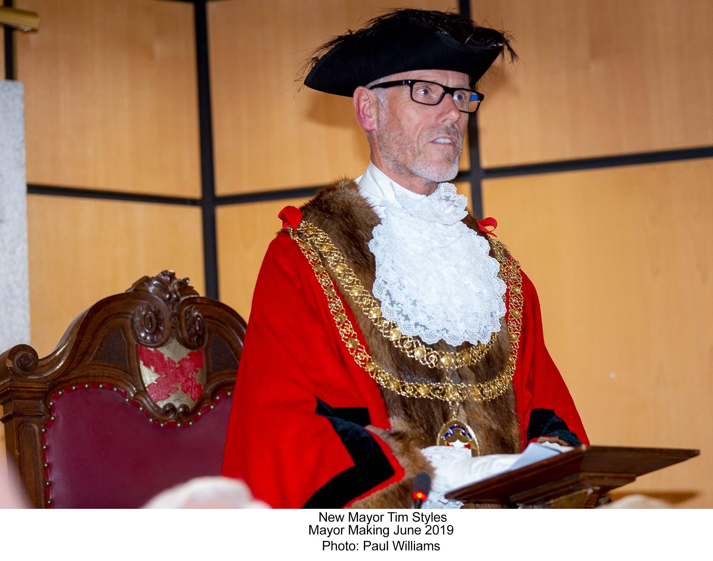 Mayor Tim Styles at the 2019 Mayor Making Ceremony