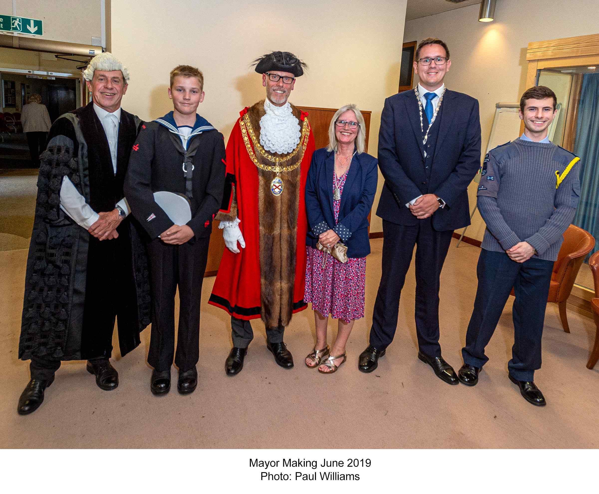 Officials pose at the 2019 Mayor Making Ceremony