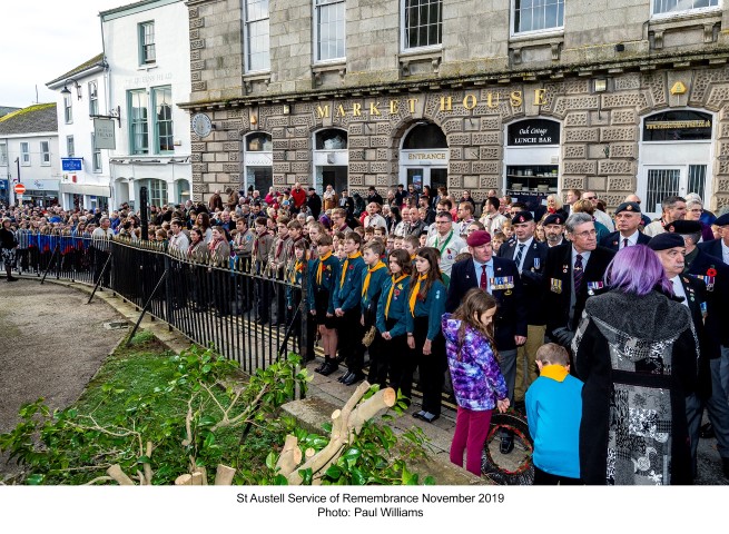 St Austell Service of remembrance November 2019