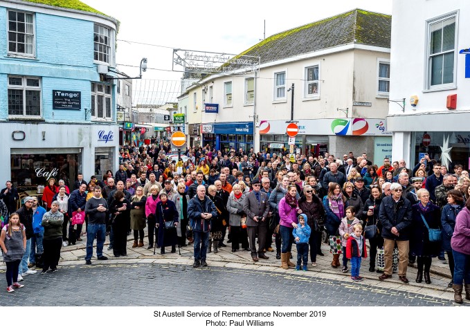 St Austell Service of remembrance November 2019