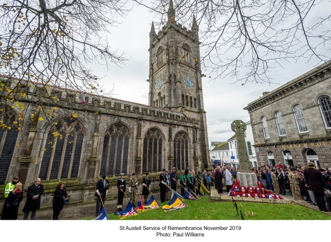 St Austell Service of remembrance November 2019