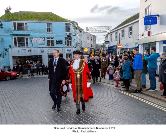 St Austell Service of remembrance November 2019