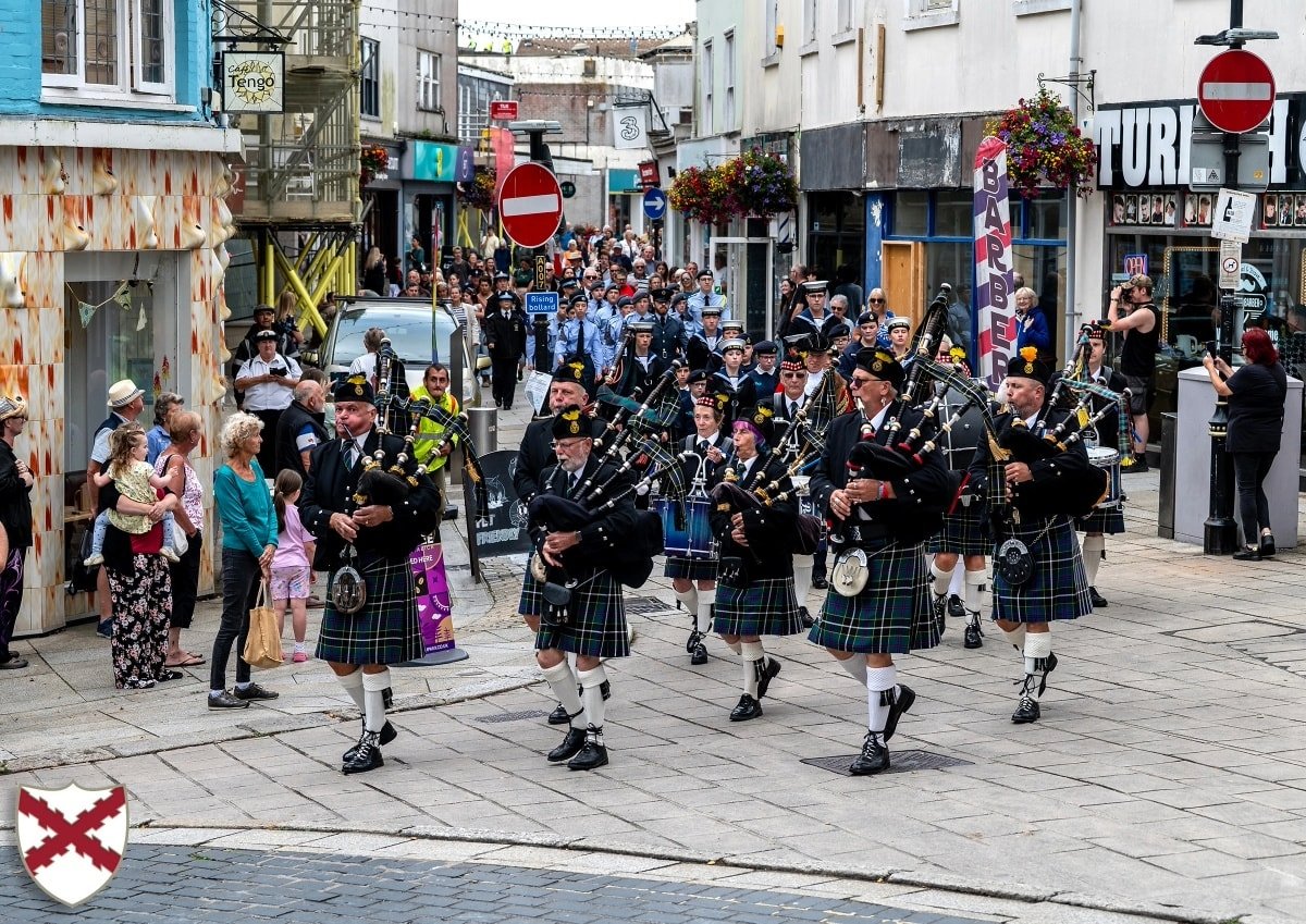 The VJ Day 2025 parade approaches Holy Trinity Church
