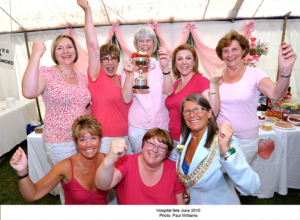 Mayor Jill Trewhella and the community at a Hospital Fete, June 2010