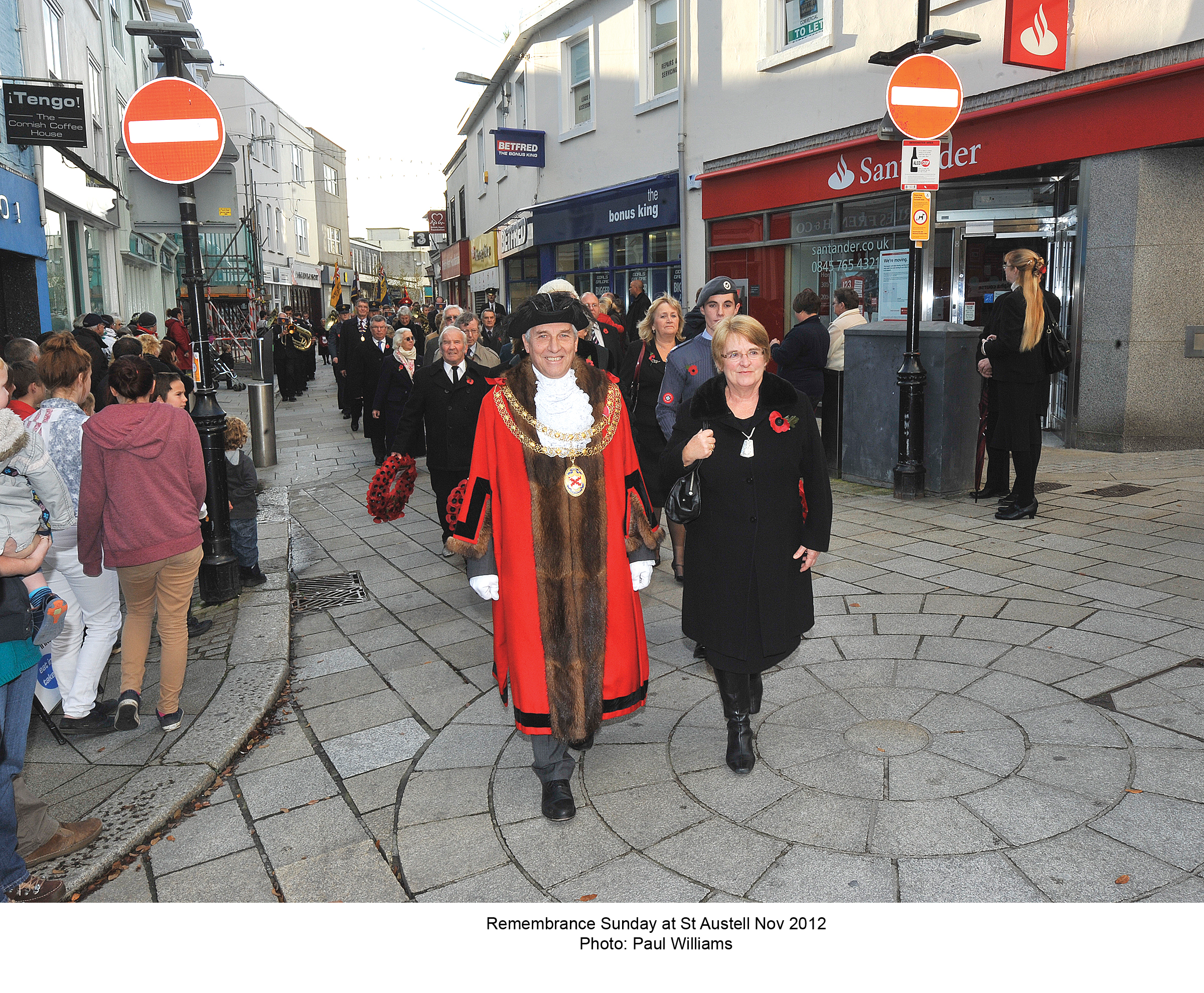 Remembrance Sunday in St Austell November 2012